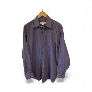 Men's PRONTO UOMO Dress Shirt Neck 16 Purple